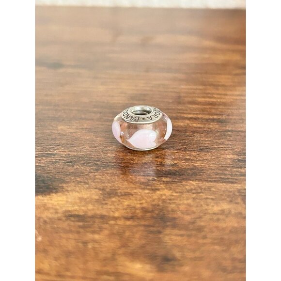 Pandora Pink Glass Murano Heart Charm - Picture 4 of 4